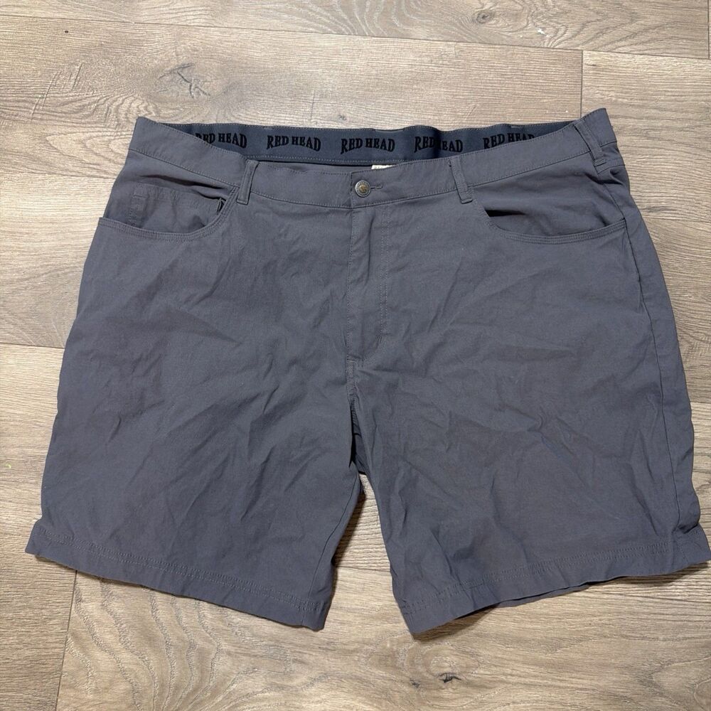 Men’s Size 42 RED HEAD Gray 8 Pocket Cargo Shorts 7” Inseam